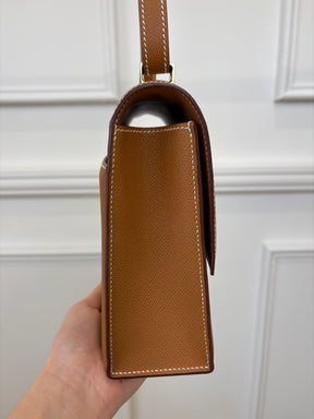 Hermès Gold Epsom Leather Verrou 21