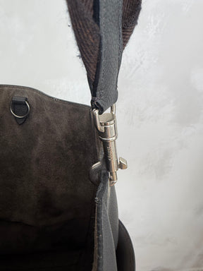 Celine Sangle Bucket Bag Charcoal
