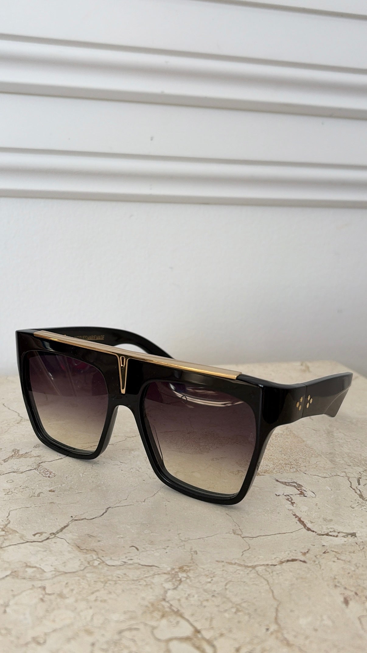 Jacques Marie Mage Selini Sunglasses Black Gold