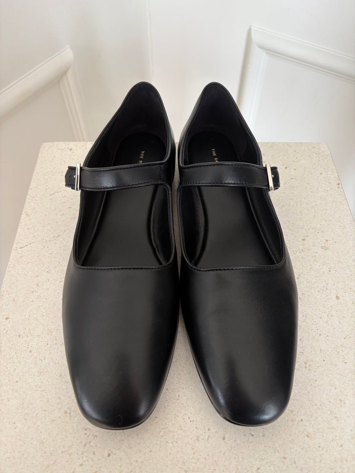 The Row Ava Black Mary Jane Ballet Flats, 40