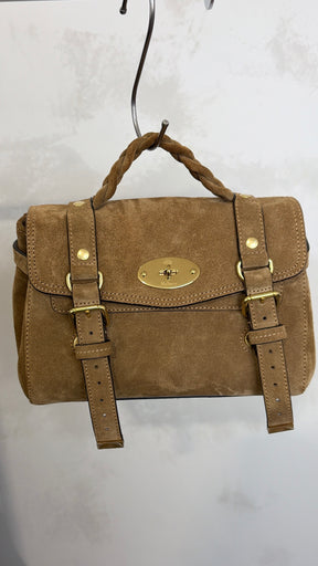 Mulberry Brown Suede Mini Alexa Bag