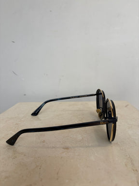 Dior Murmure Sunglasses In Black Gold