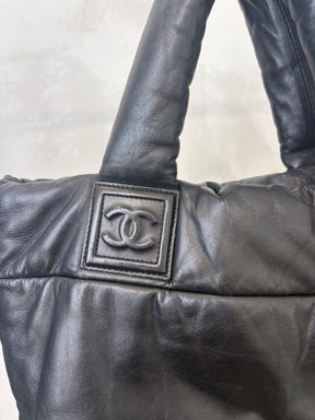 Chanel Black Leather Coco Cocoon Tote