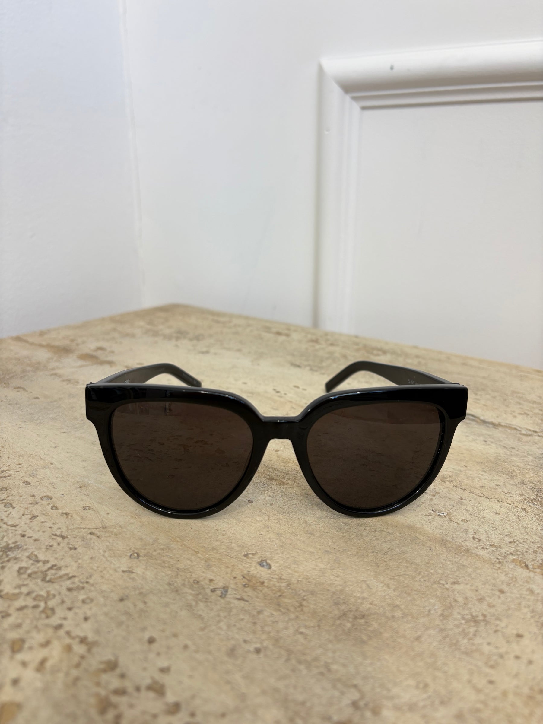 Saint Laurent Black Sunglasses With Black Hardware