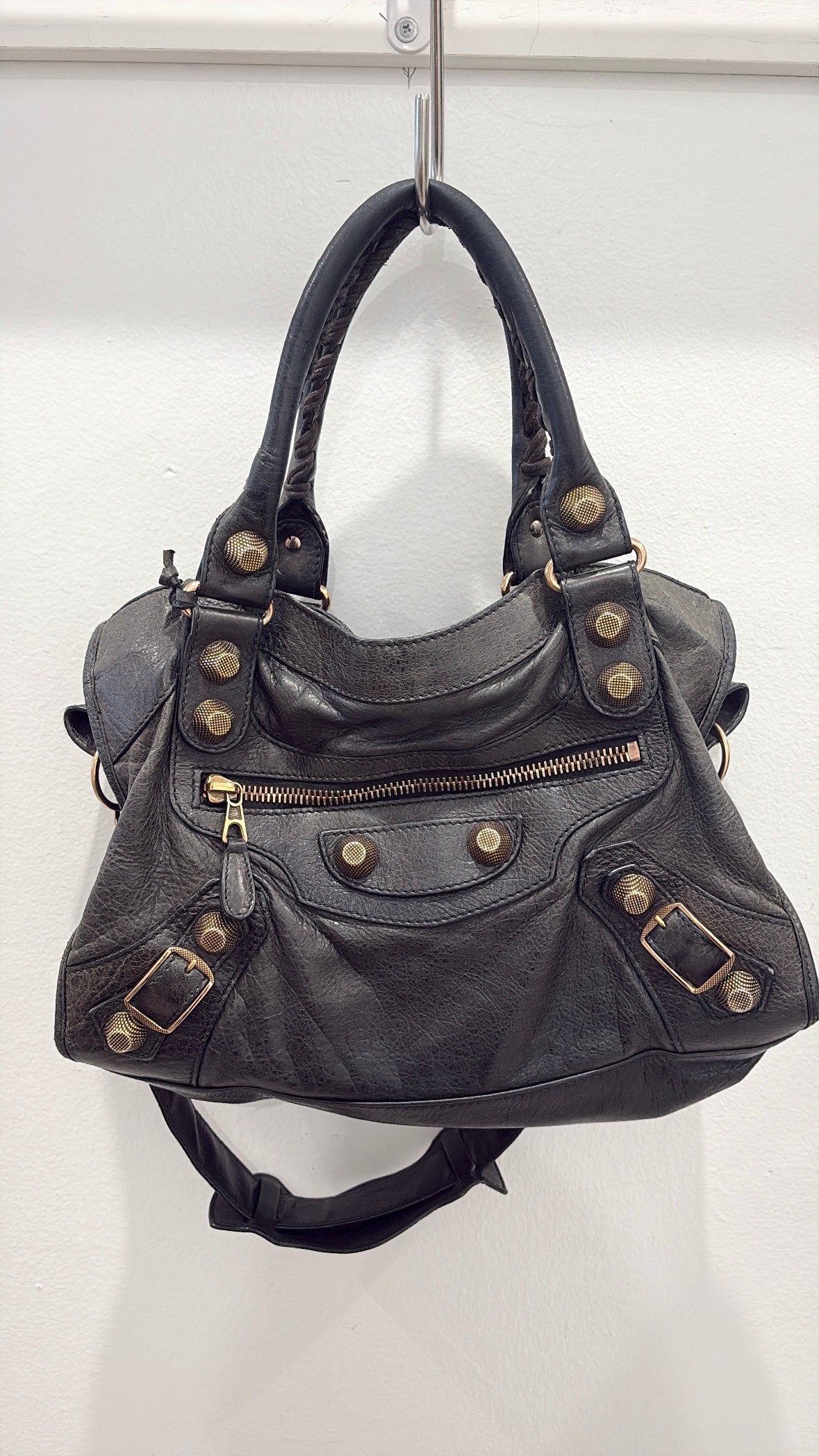 Balenciaga Charcoal City Bag