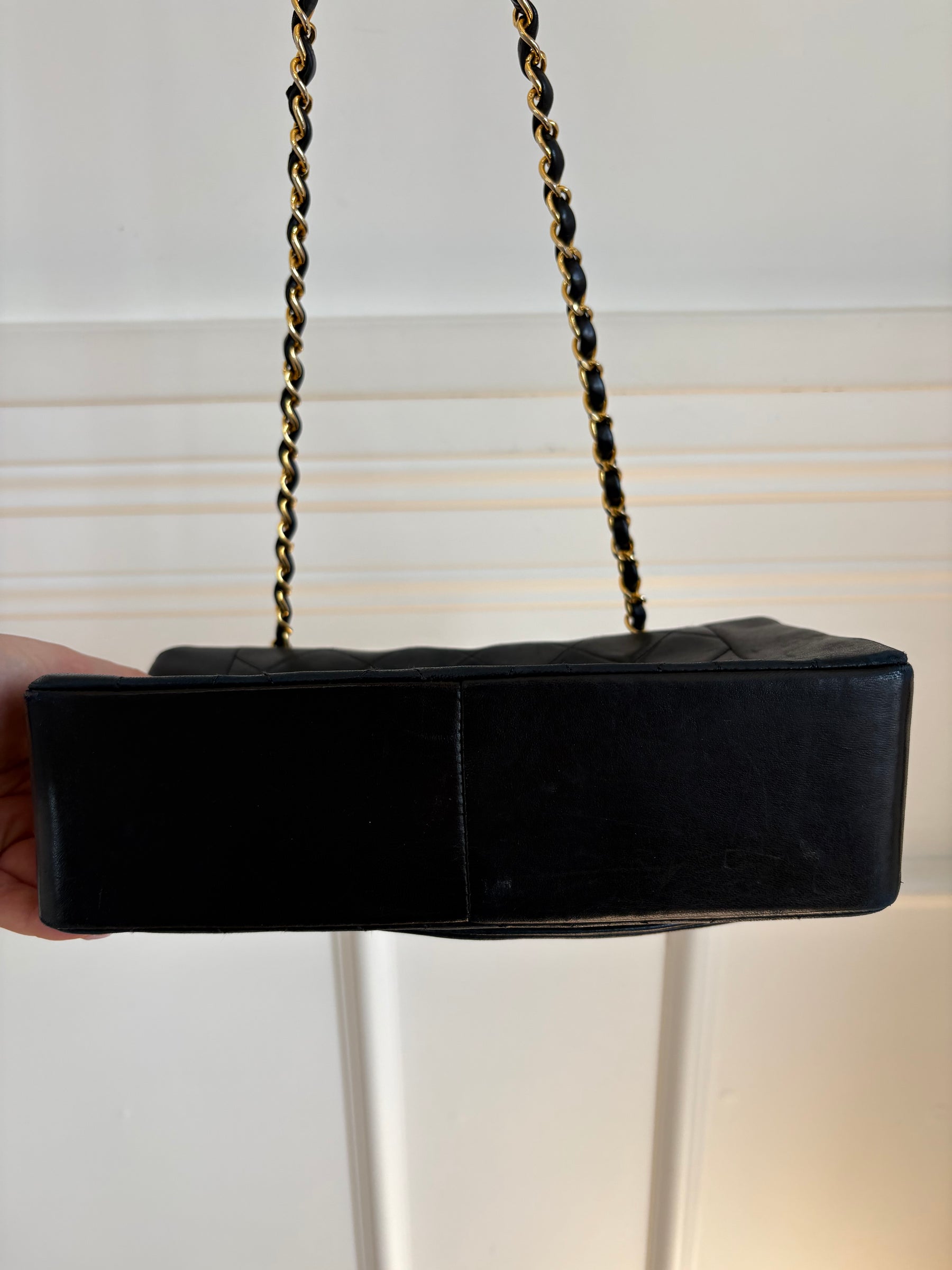Chanel Black Leather Diana Flap Bag
