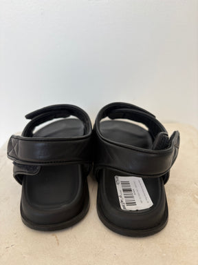 bassike Wide Strap Padded Sandal Black, 39