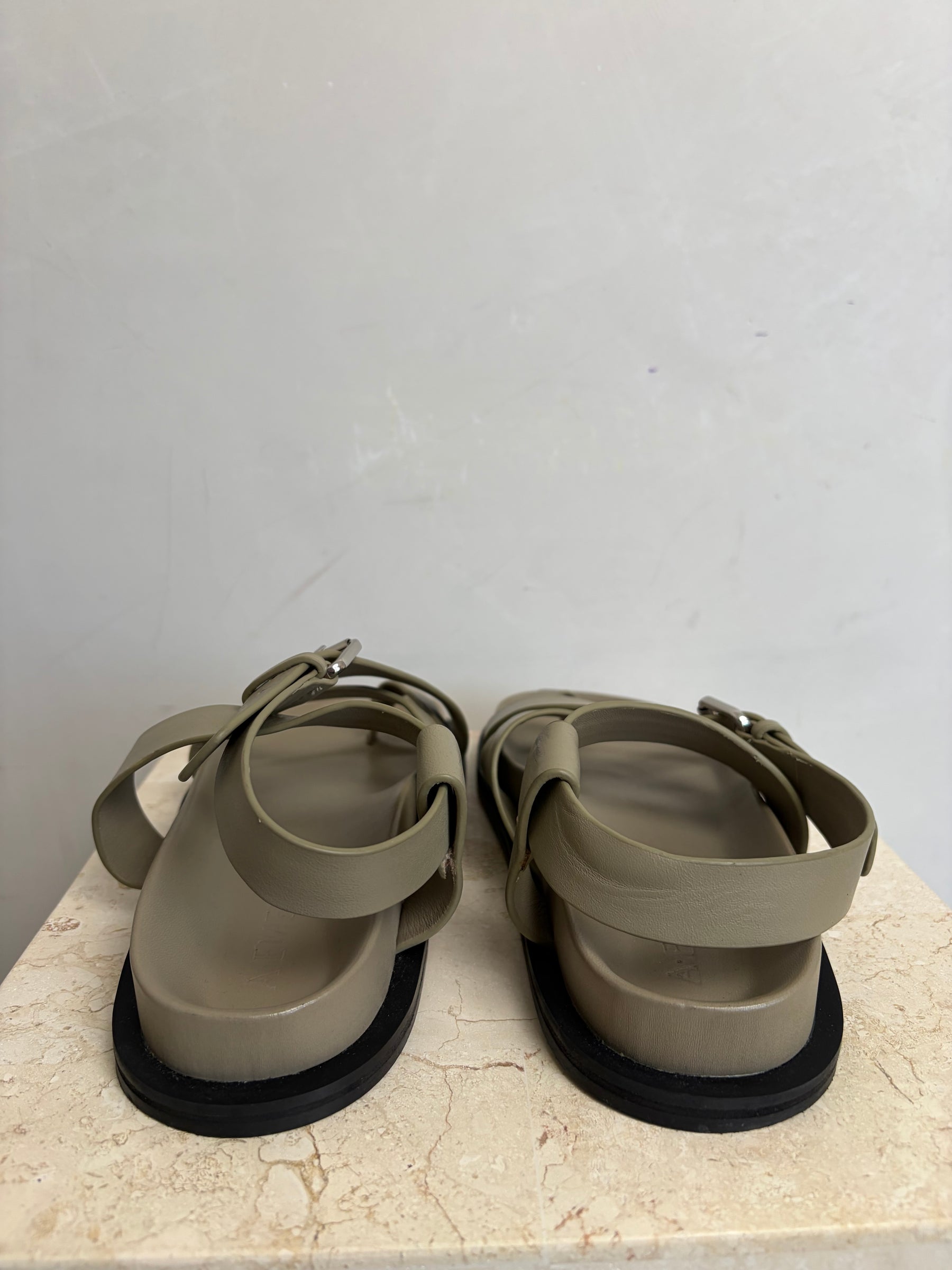 A.EMERY Sage Leather Sandal, 38