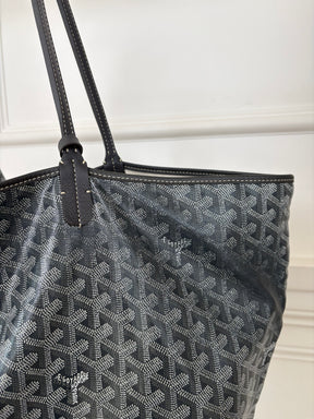 Goyard Saint Louis Coated Canvas GM Tote Bag Grey