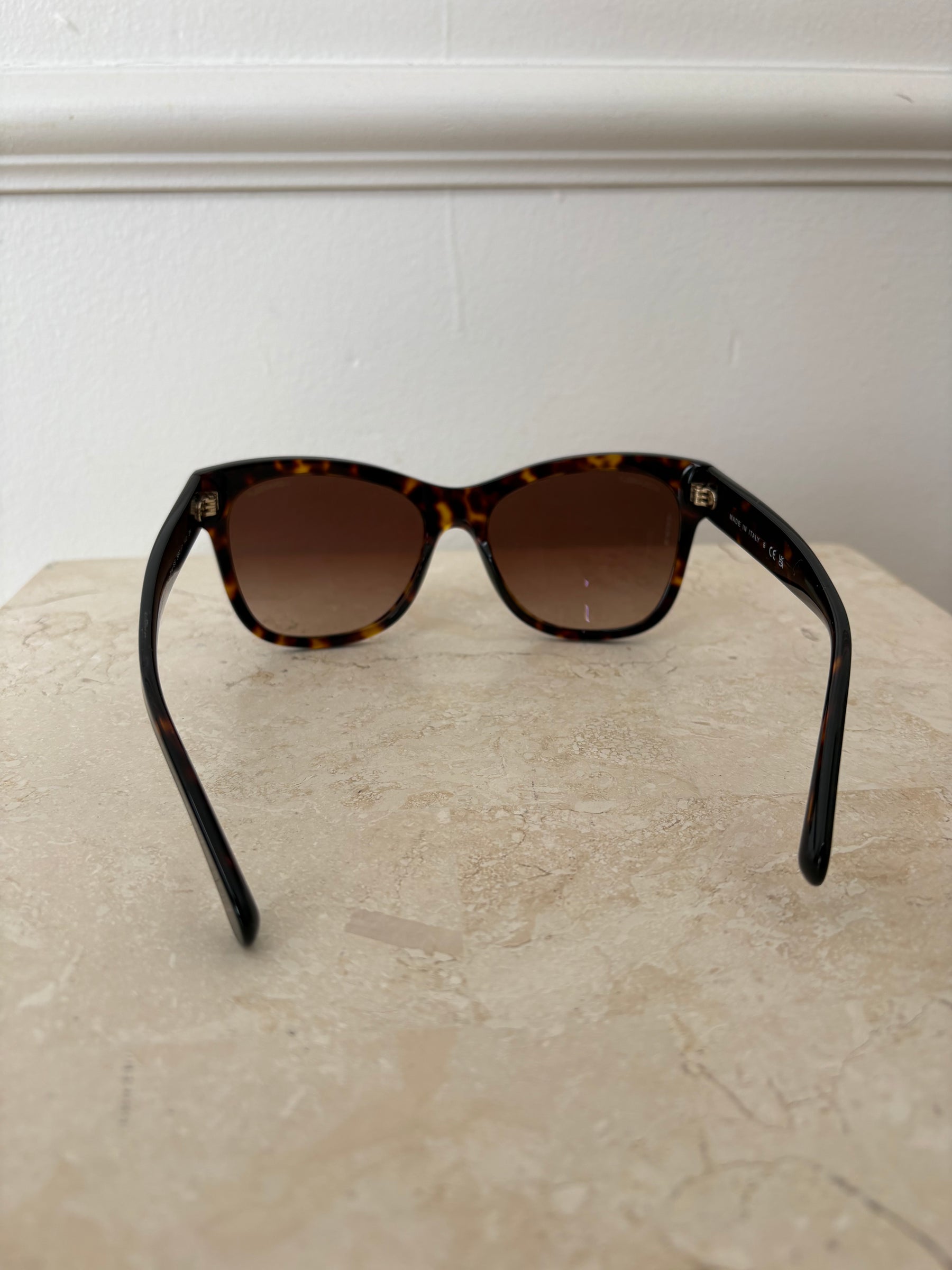 Chanel Tortoiseshell Oversized Sunglasses