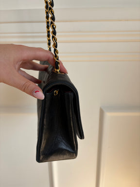 Chanel Black Leather Diana Flap Bag