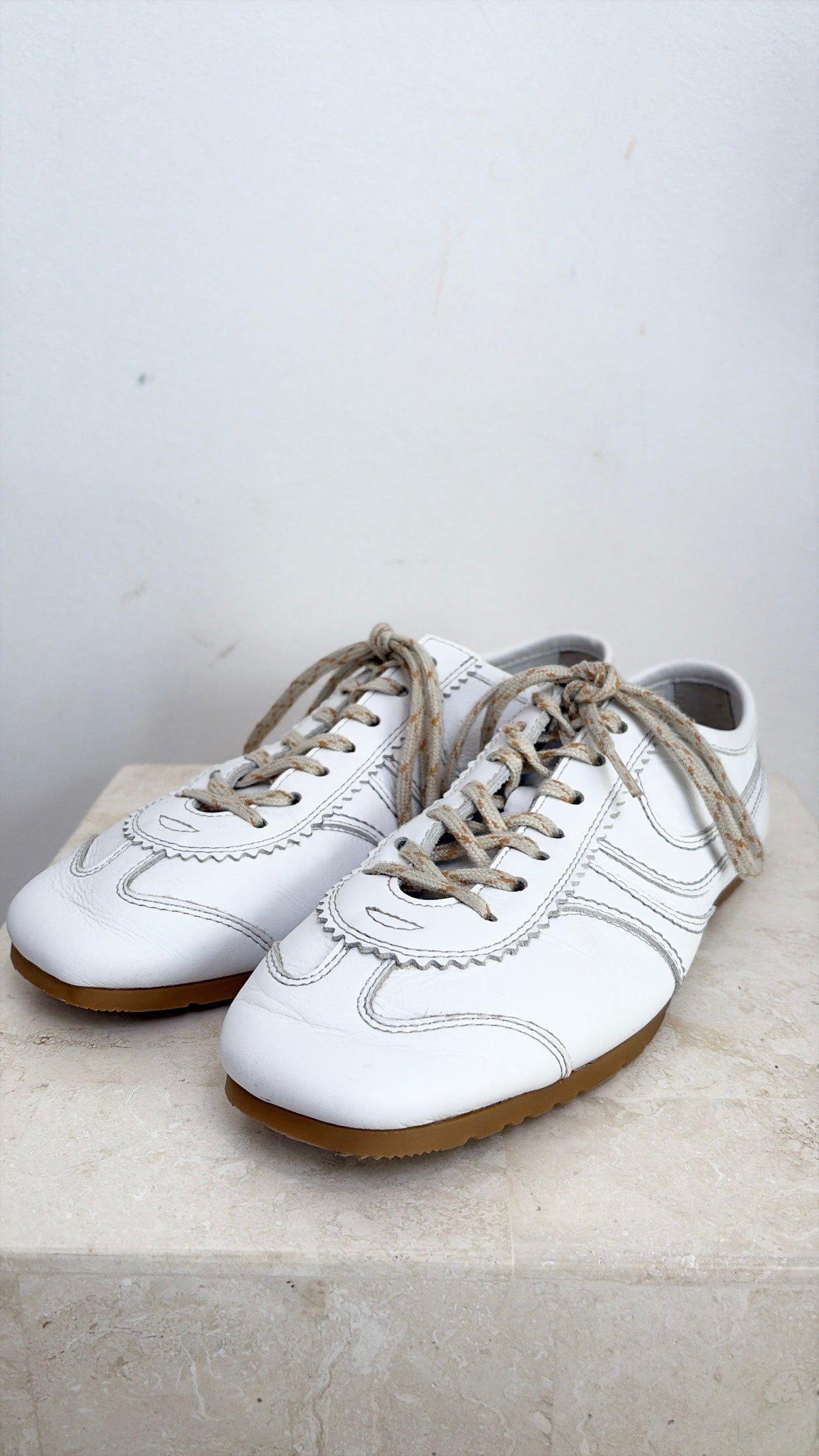 Dries van Noten Pannelled Leather Sneakers, 38