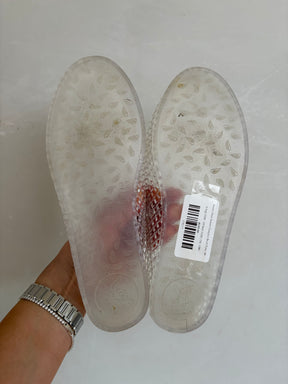 Ancient Greek Sandals Clear Jelly Ballet Flats, 39