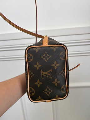 Louis Vuitton Canvas Monogram Mini Drawstring Bucket Bag