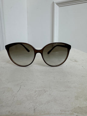 Oliver Peoples x The Row Brown Round Oversized Sunglasses