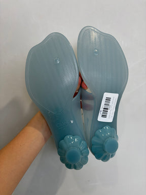 Chloé Blue Jelly TPU Heeled Sandals, 39