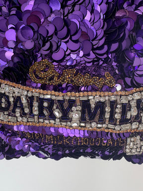 Anya Hindmarch Purple Sequinned 'Cadbury Dairy Milk' Bag
