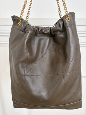 Saint Laurent Khaki Leather Jamie Shoulder Bag