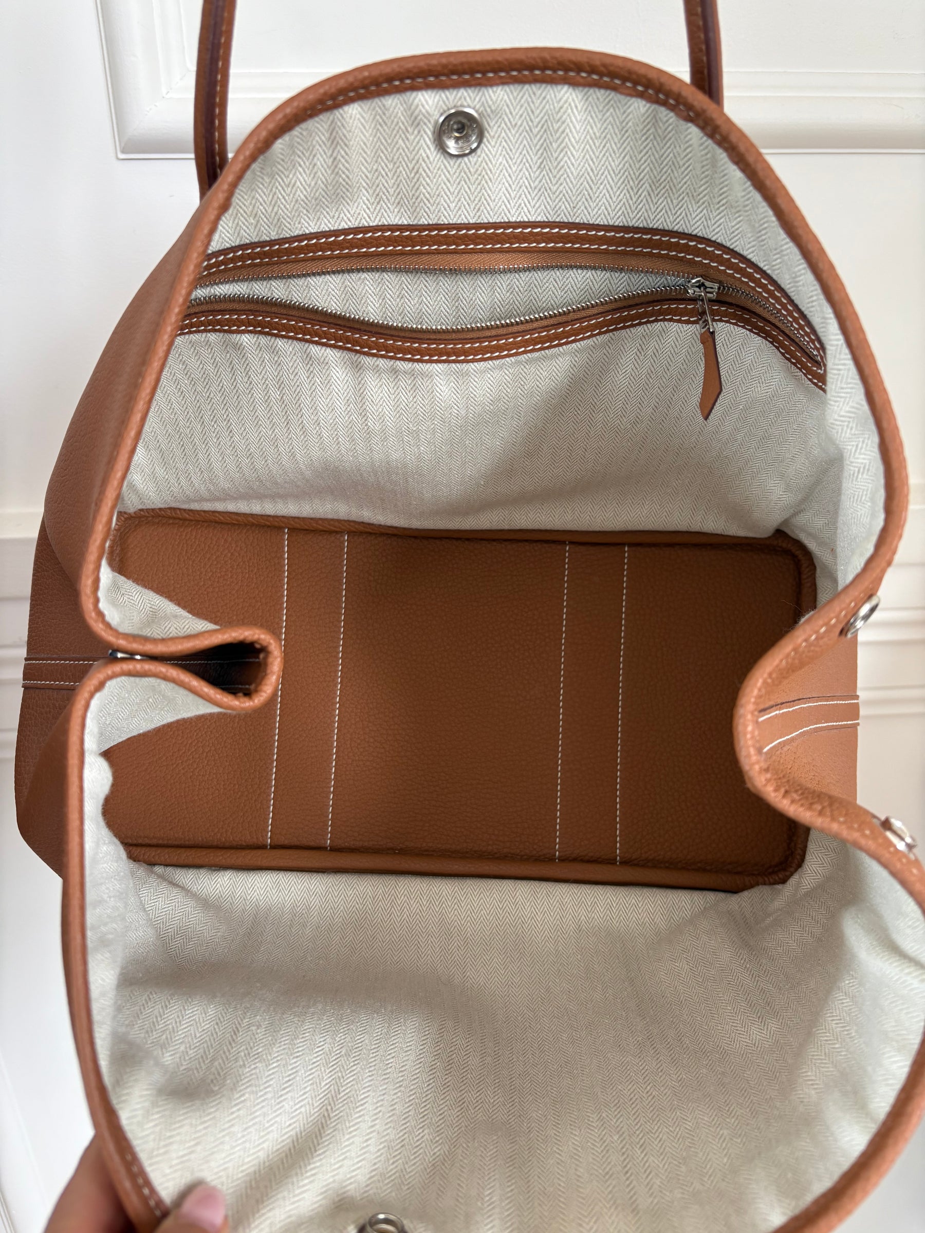 Hermès Gold Leather Garden Party 36 Tote
