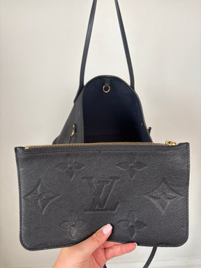 Louis Vuitton Neverfull Empreinte Leather MM Black