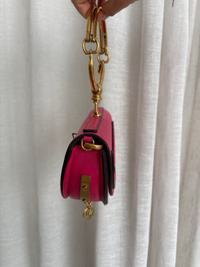 Chloé Pink Leather Nile Minaudiere Bag