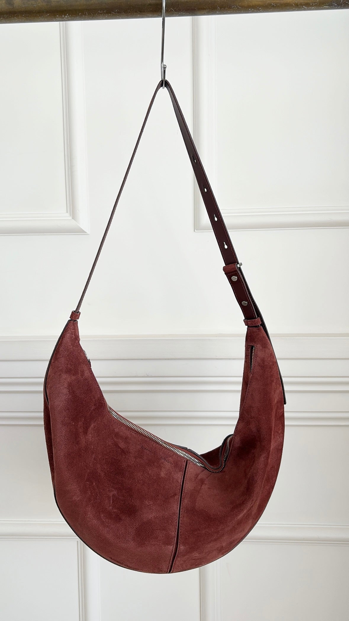 Proenza Schouler Rust Suede Hobo Slide Bag