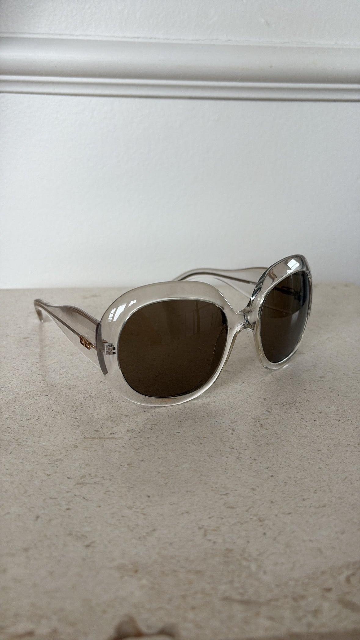 Balenciaga Clear Round Sunglasses