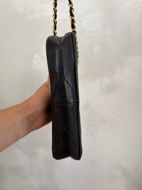Chanel Vintage Mini Cross Body Bag Black GHW