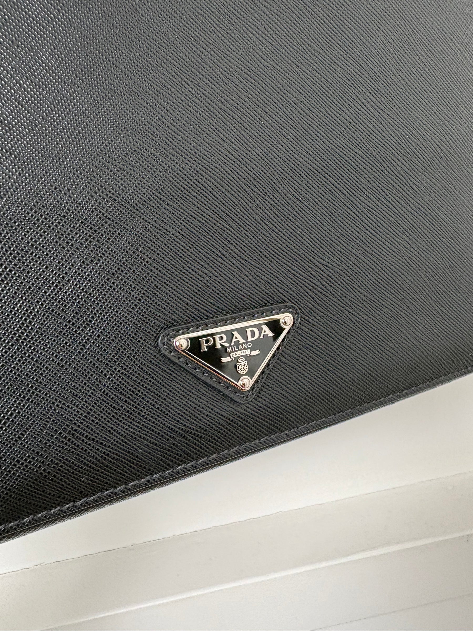 Prada Saffiano leather document holder