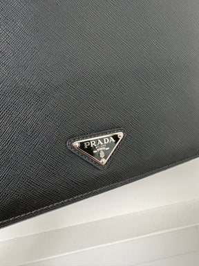 Prada Saffiano leather document holder