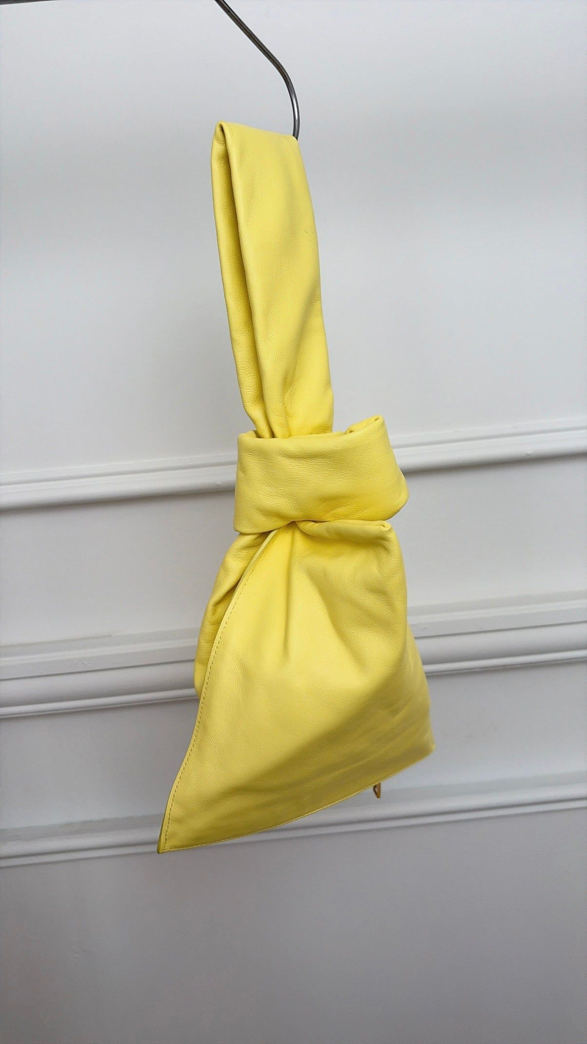 Bottega Venetta Yellow Leather Mini Twist Bag