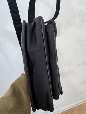 Saint Laurent Black Nylon Niki Small Messenger Bag