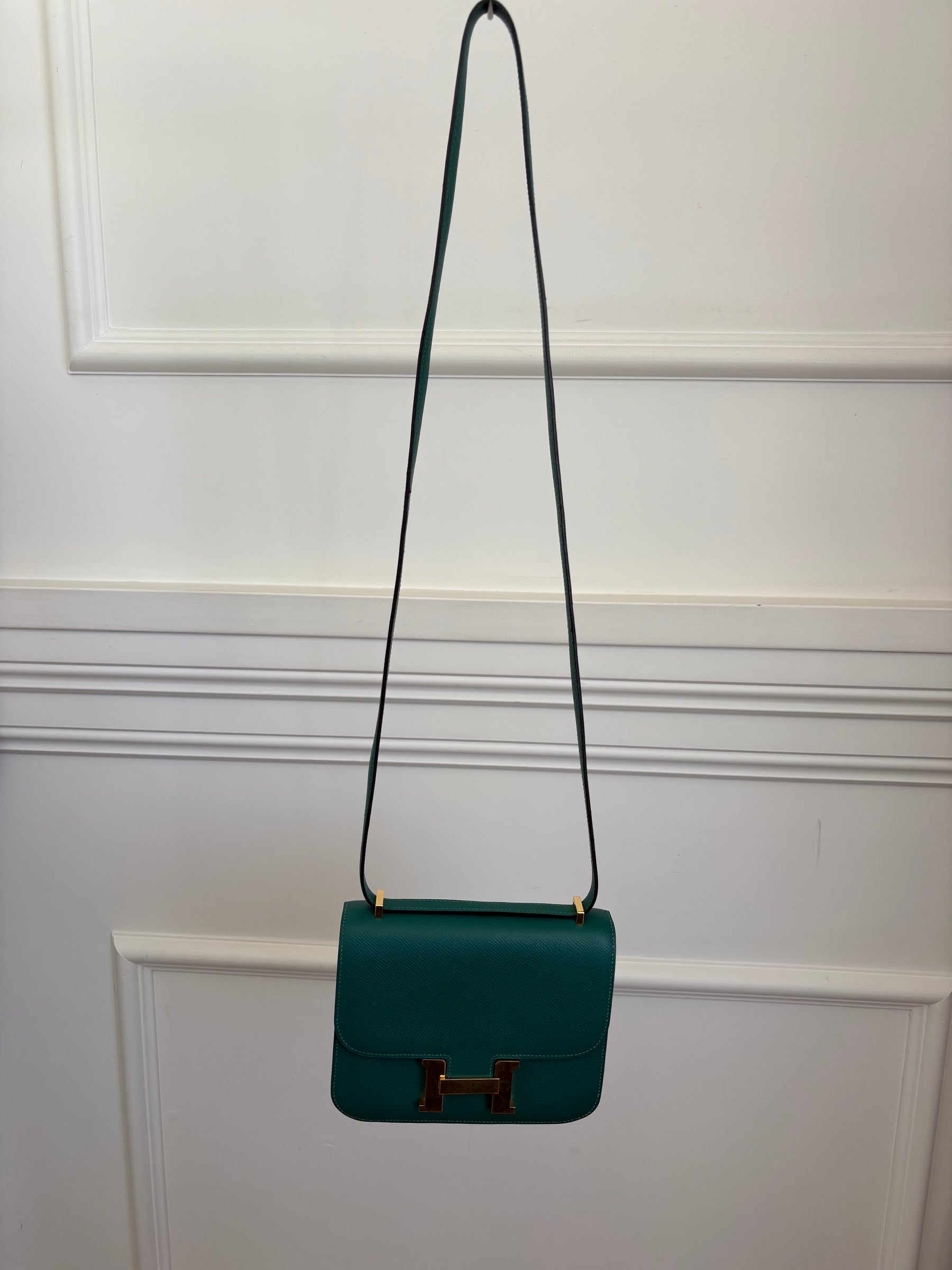 Hermès Constance 18 in Malachite Epsom Leather