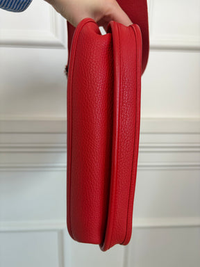 Hermès Red Togo Leather Evelyn 29 Bag