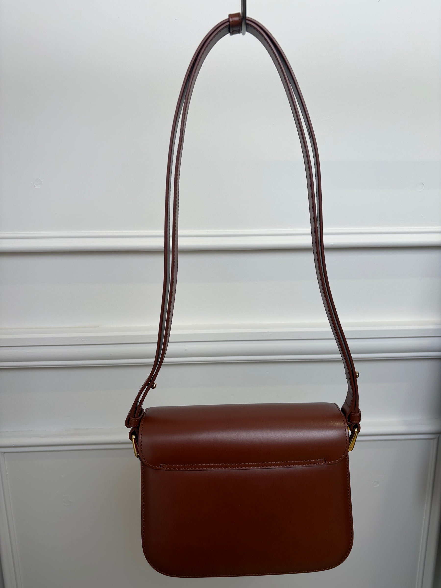 APC Brown Leather Grace Crossbody Bag