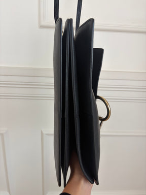 Chloé Black Leather and Suede Faye Bag