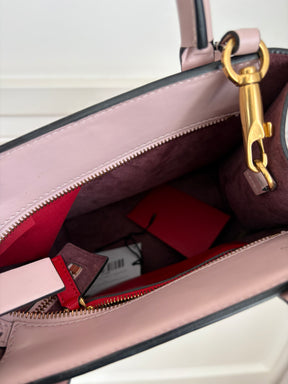 Valentino Garavani Blush Pink Mini Logo Shoulder Tote