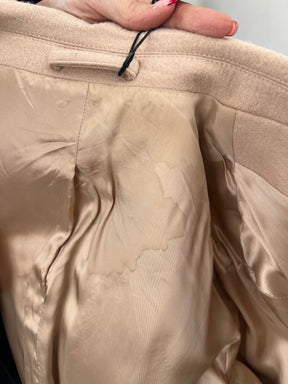 Wardrobe NYC Beige Wool Double Breasted Coat, 1