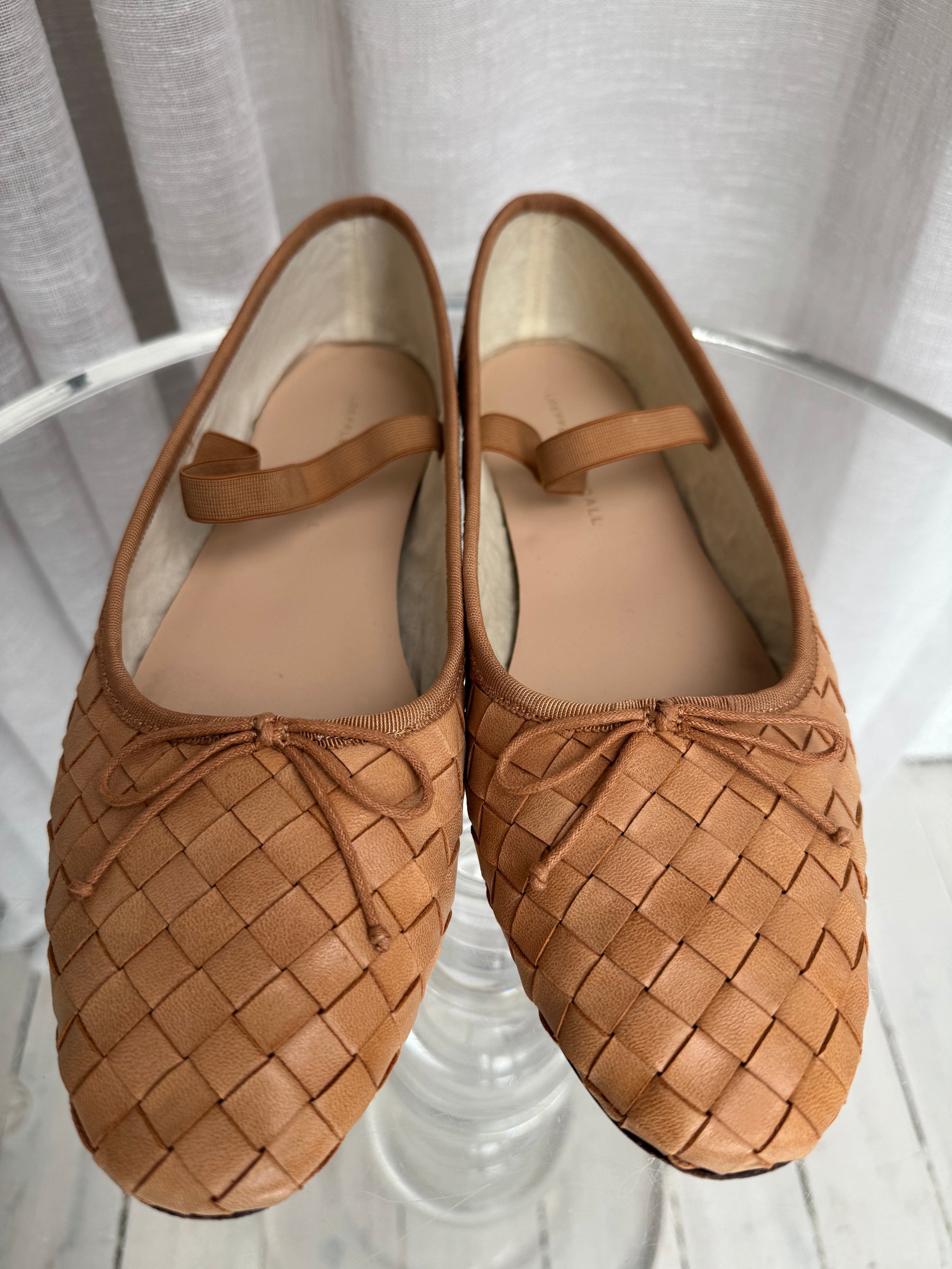 LOEFFLER RANDALL Leonie Soft Ballet Flats In Honey, 10B