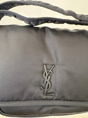 Saint Laurent Black Nylon Niki Small Messenger Bag
