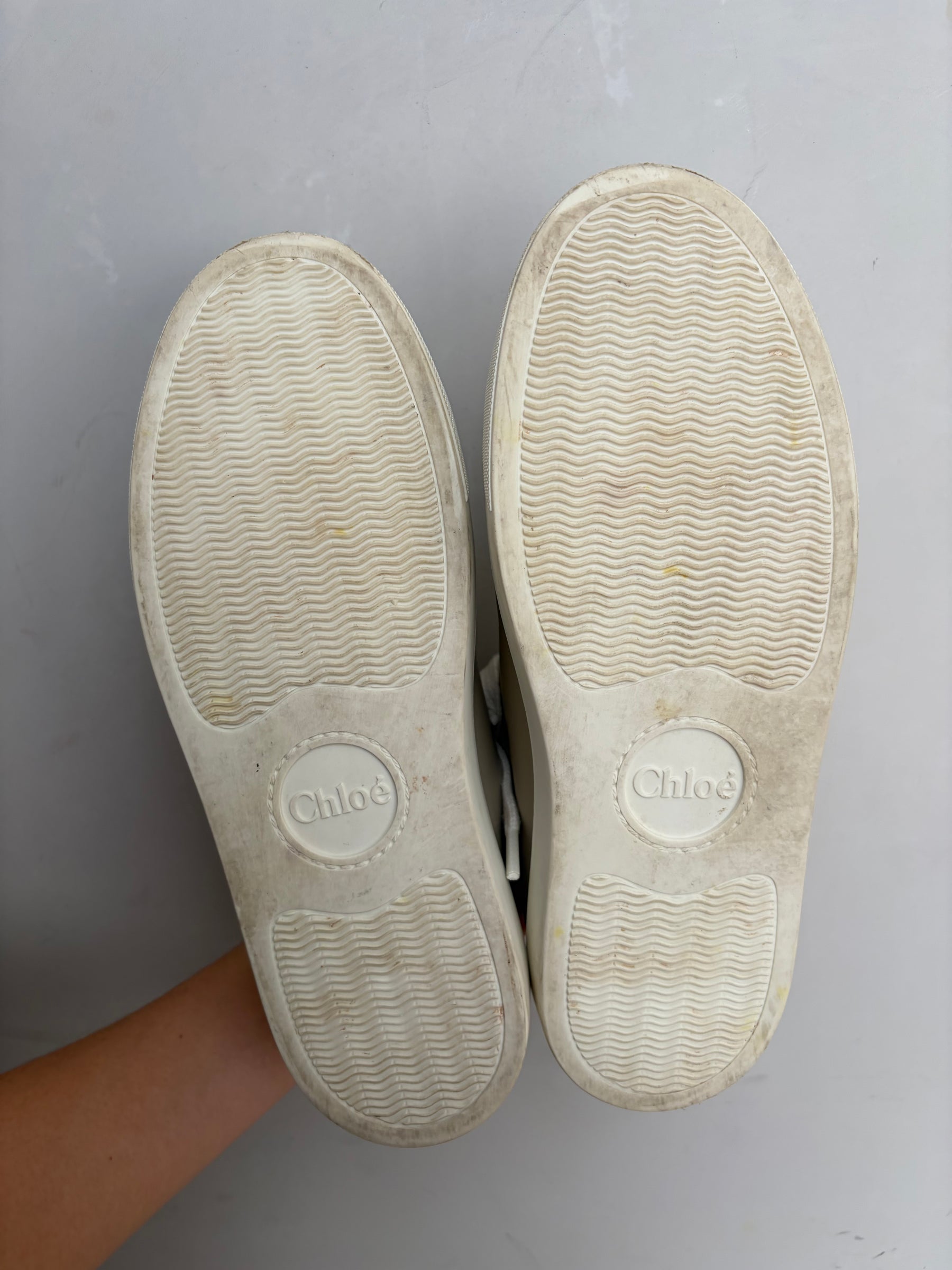 Chloé Beige Lauren Traners, 38