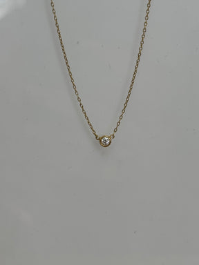 Tiffany & Co "Diamonds By The Yard" Single Diamond Pendant