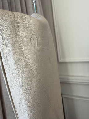 Nanushka Cream Faux Leather Pouch Bag