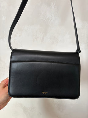 Oroton Black Logo Crossbody Bag