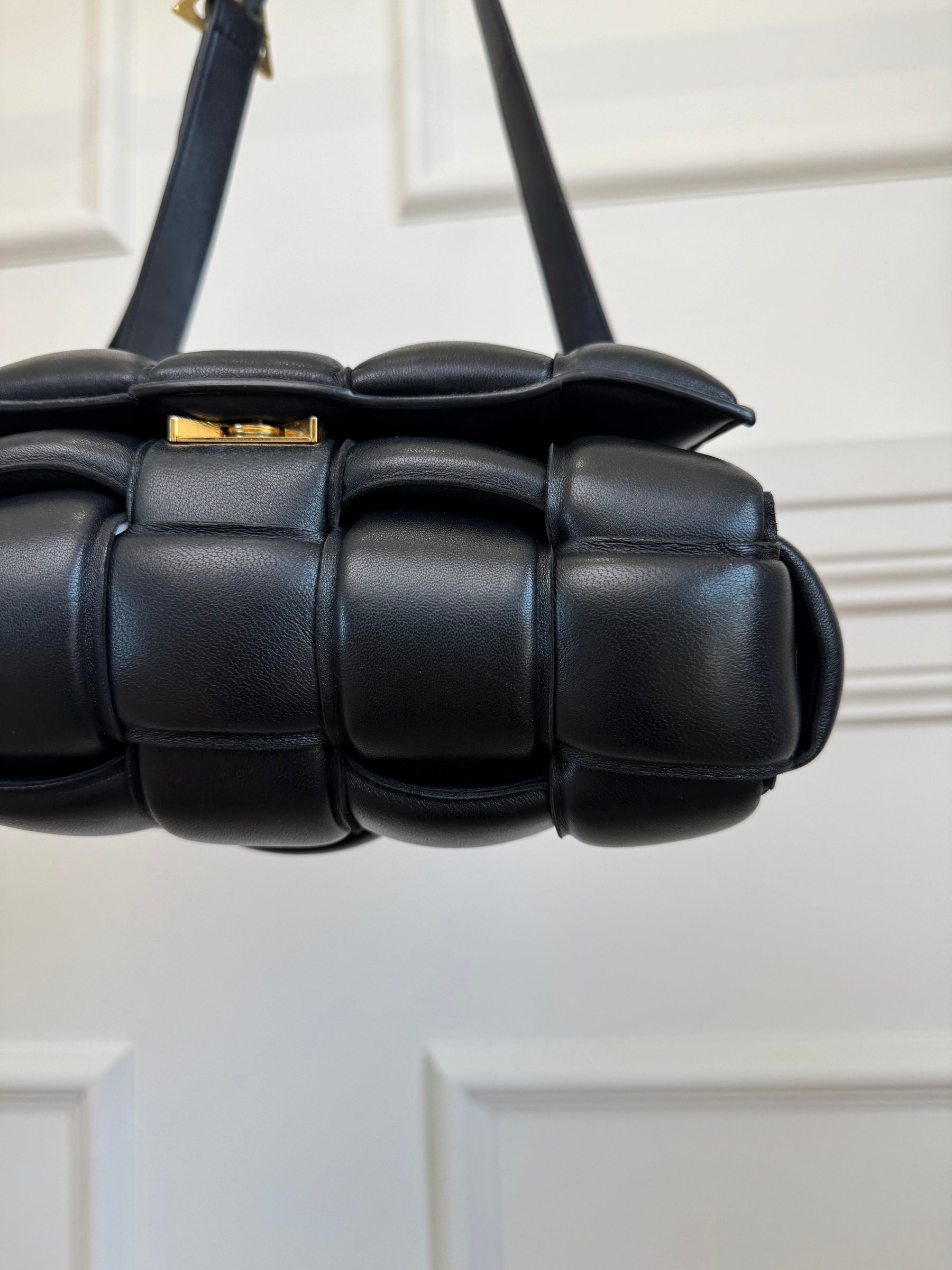 Bottega Veneta Black Padded Cassette Bag