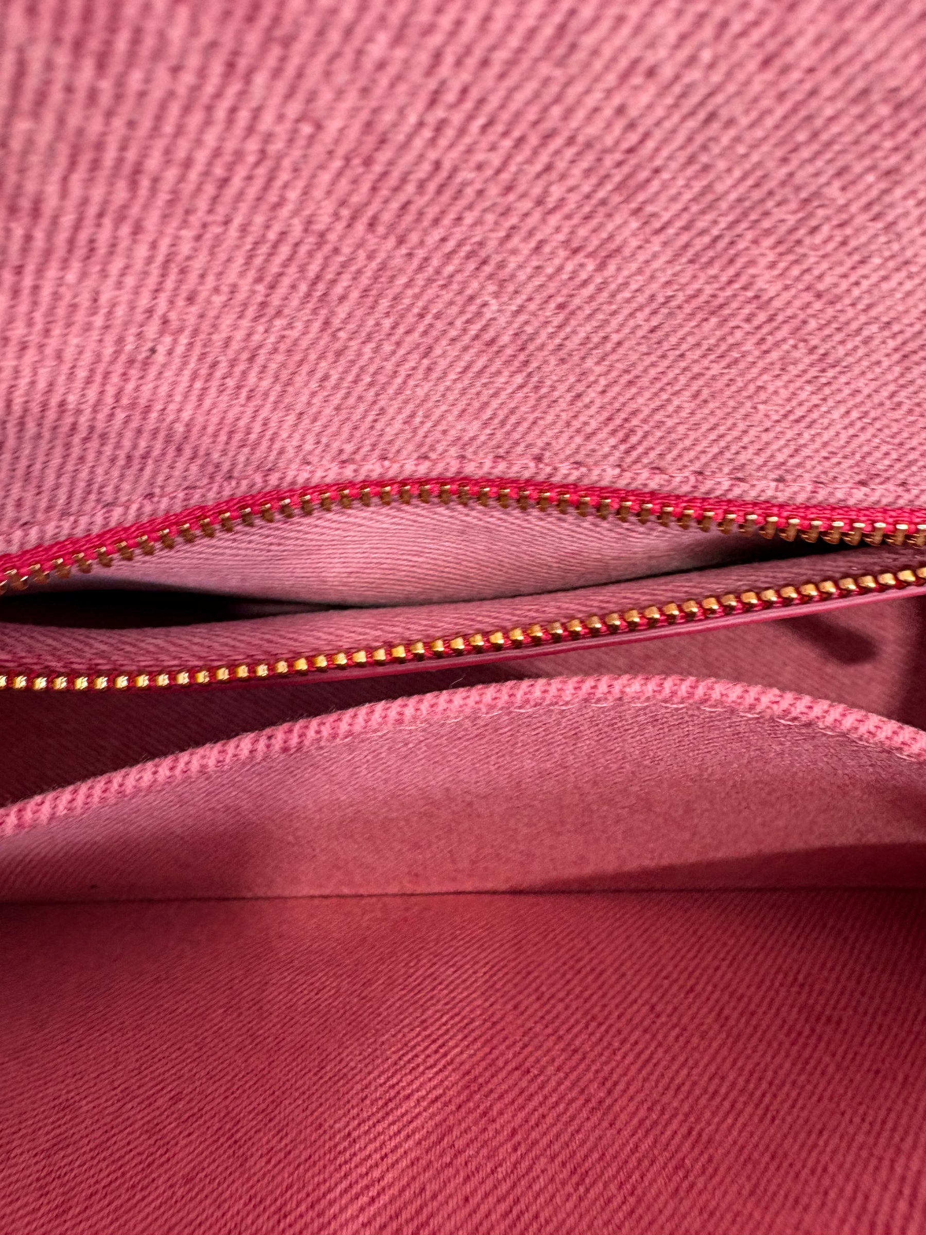 Dior Pink Denim Macrocannage Medium Caro Bag