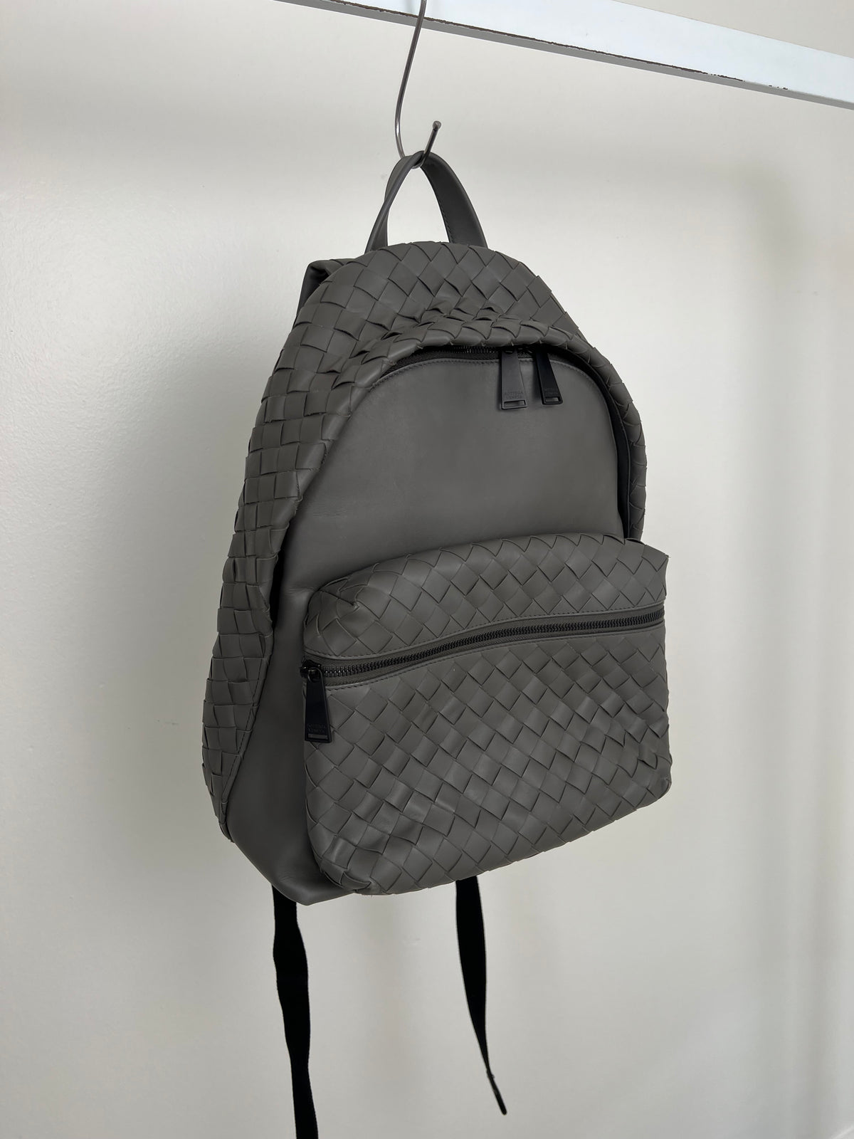 Bottega Veneta Storm Intrecciato Leather Backpack