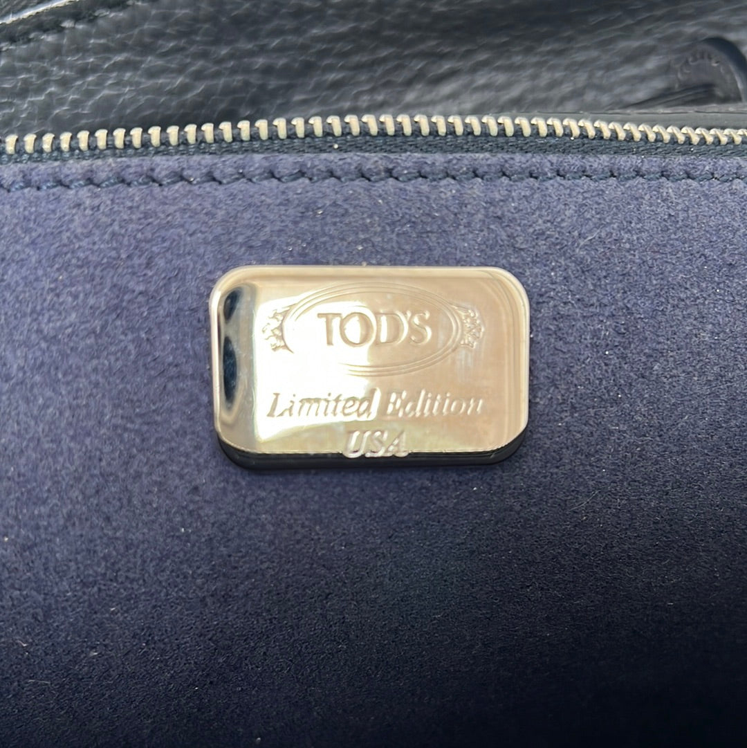 Tods Dark Grey Wave Bag