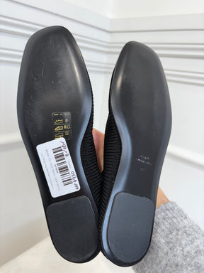 Totême Knitted Ballerina Shoes Black, 37
