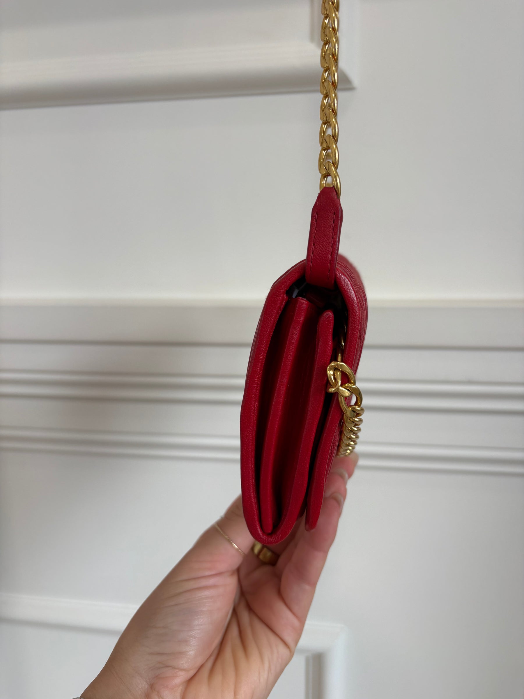 Prada Ruched Wallet On Chain